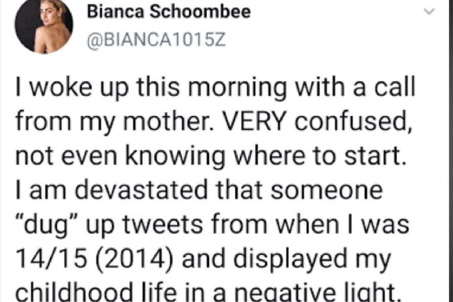 Bianca schoombee statement