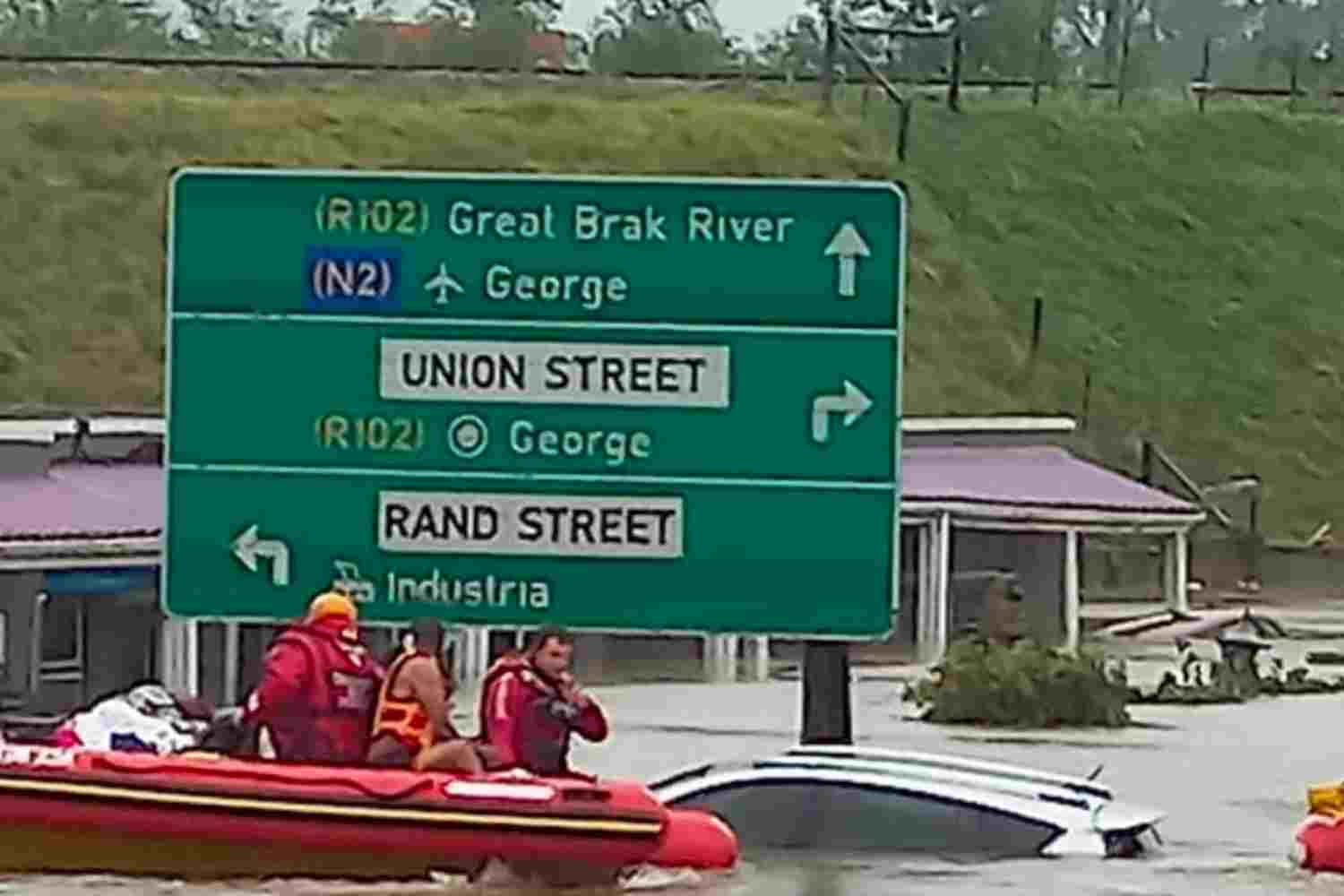 George flash floods