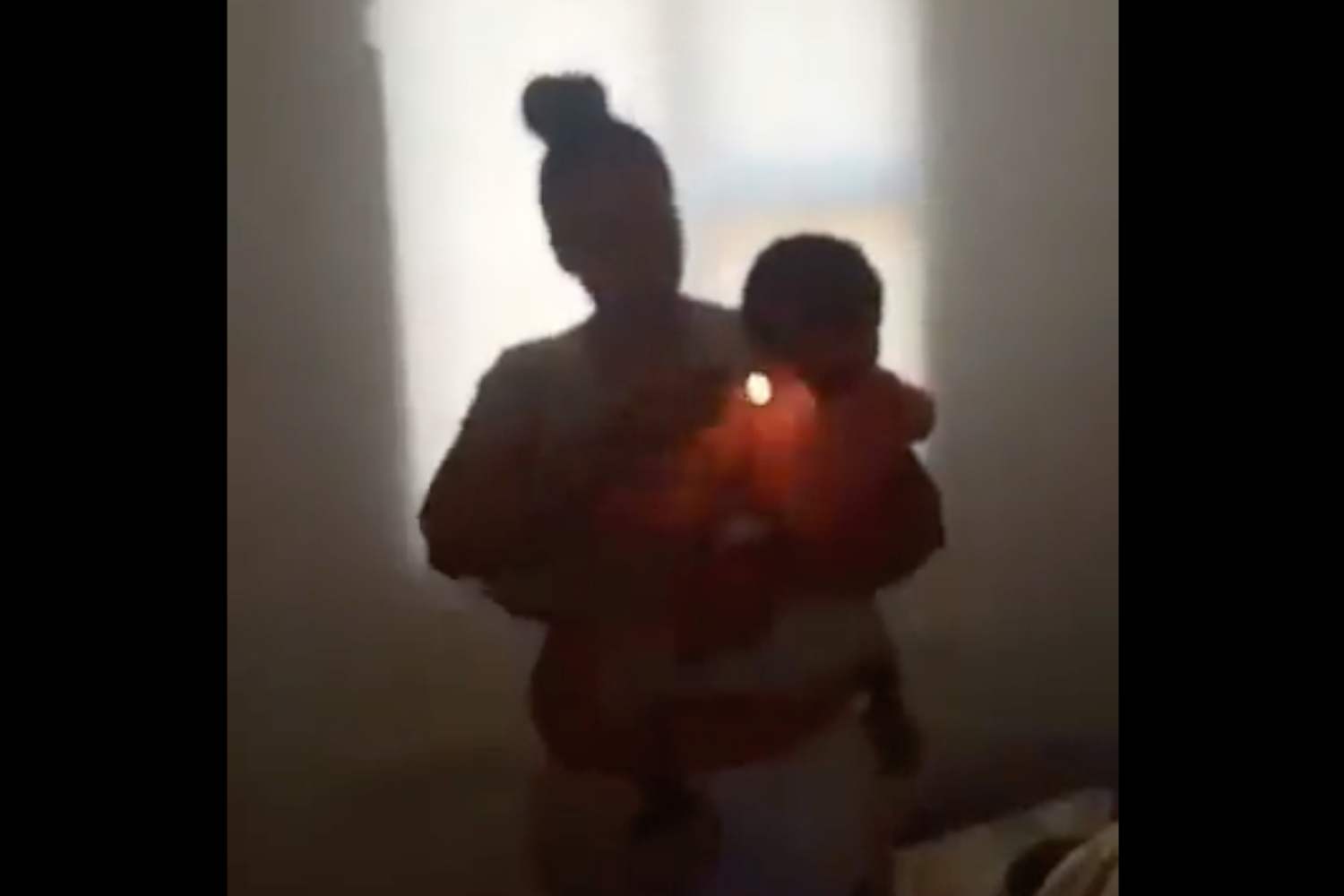 woman set alight child