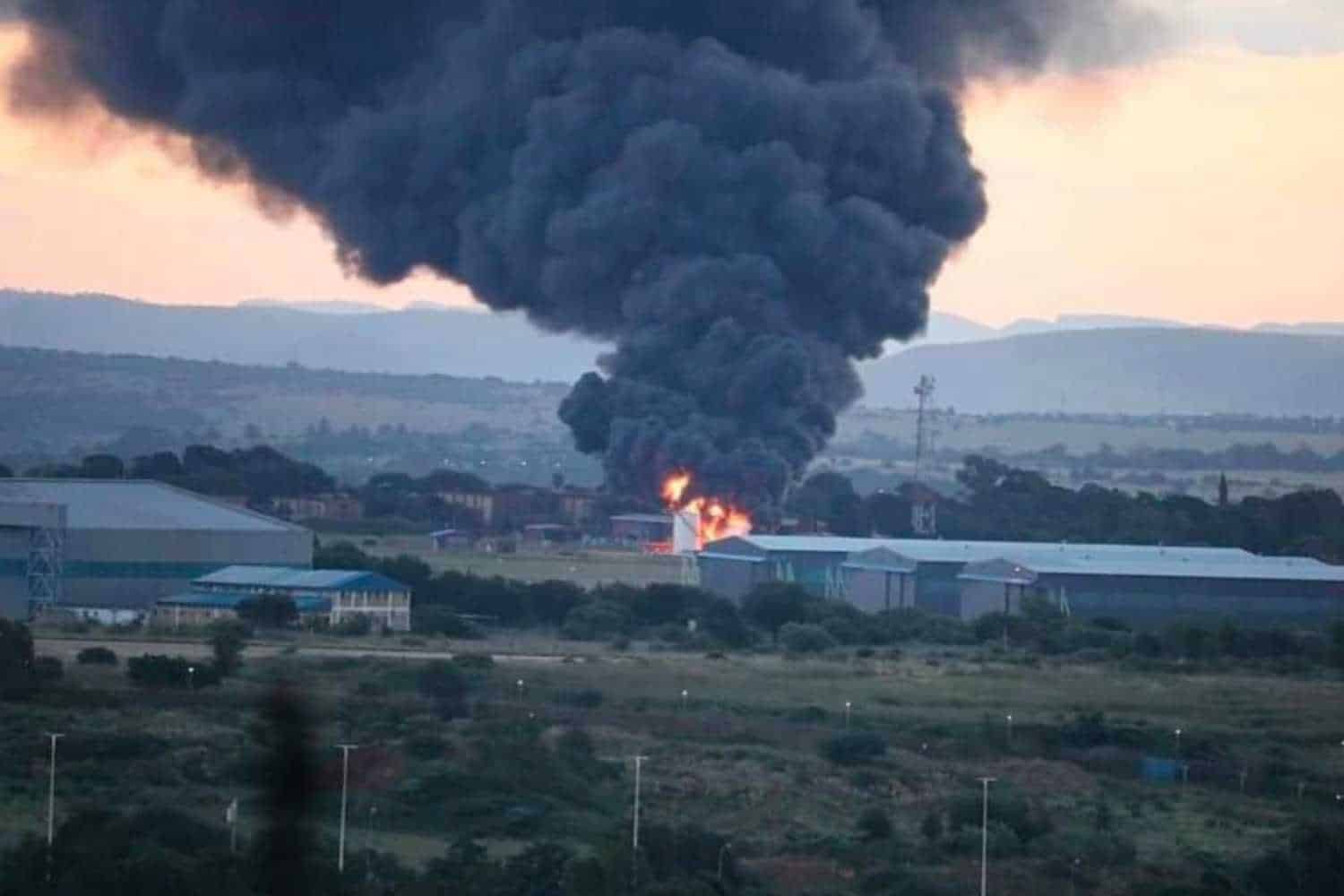 waterkloof Air Force base fire