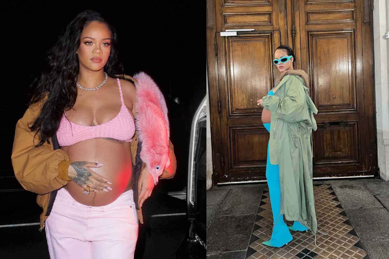 Rihanna pregnancy looks