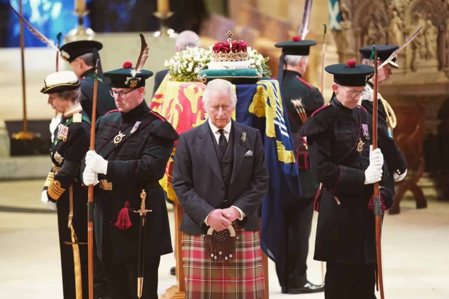 Queen Elizabeth II's children, King Charles III and siblings unite for Royal Procession