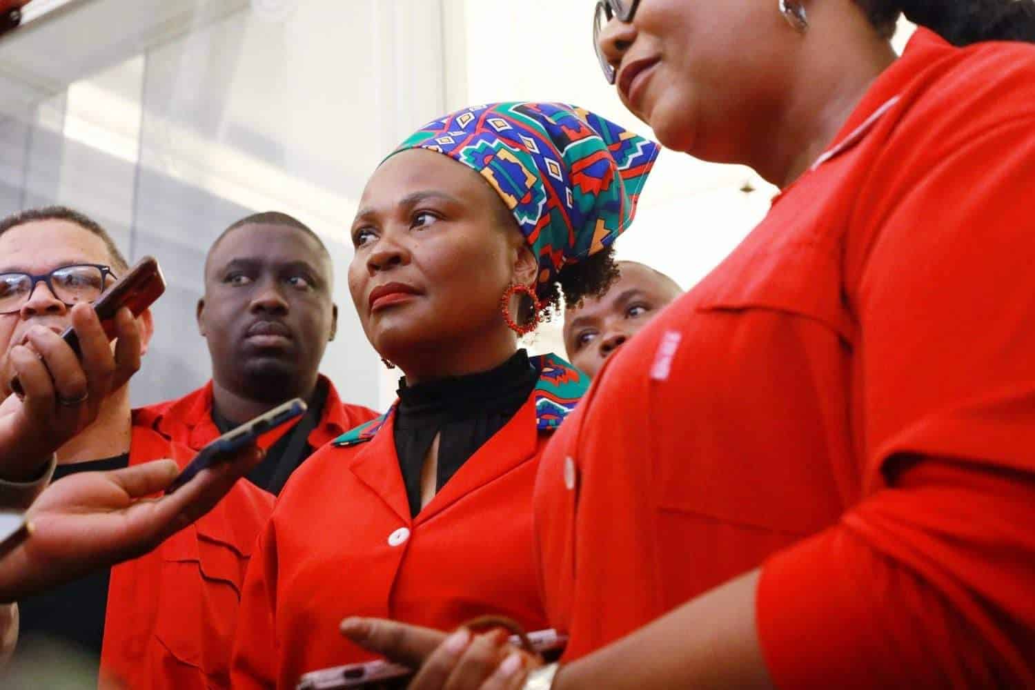 advocate Busisiwe mkhwebane sworn-in eff mp parliament