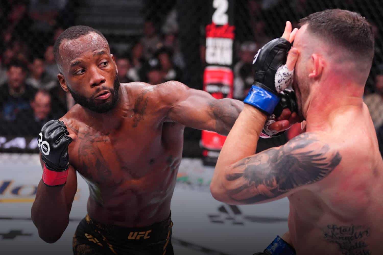 ufc 296 leon Edwards dricus brawl video
