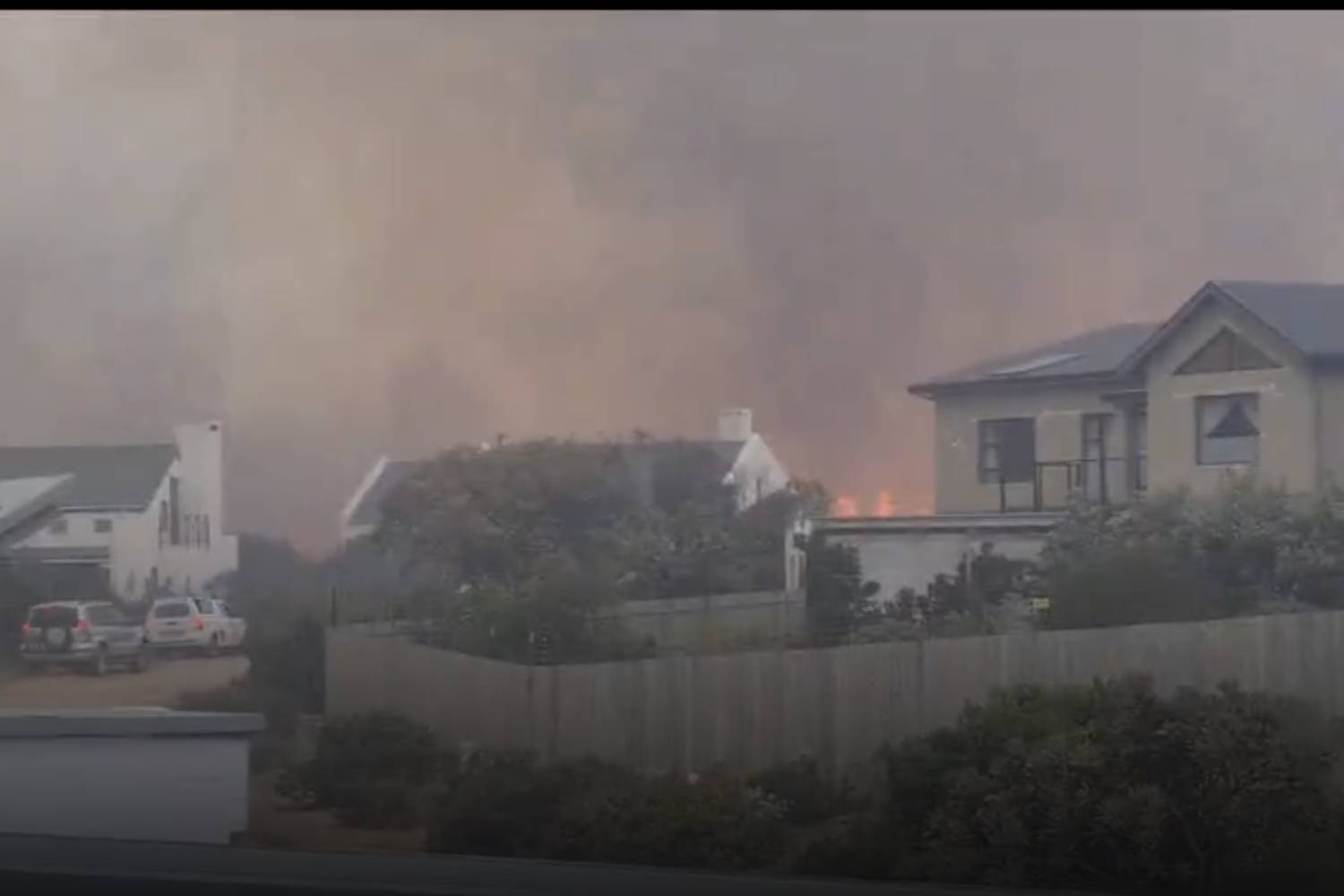 pringle bay fire video