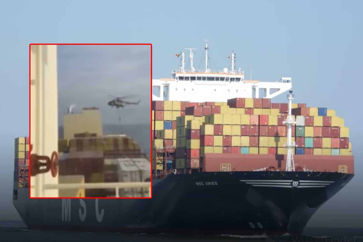 MSC Aries hijacking caught on camera