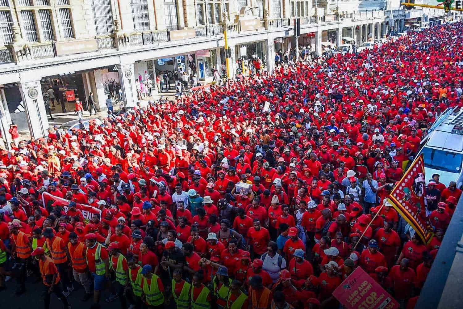 tshwane EFF shutdown Thursday 23 may 2024 road closures