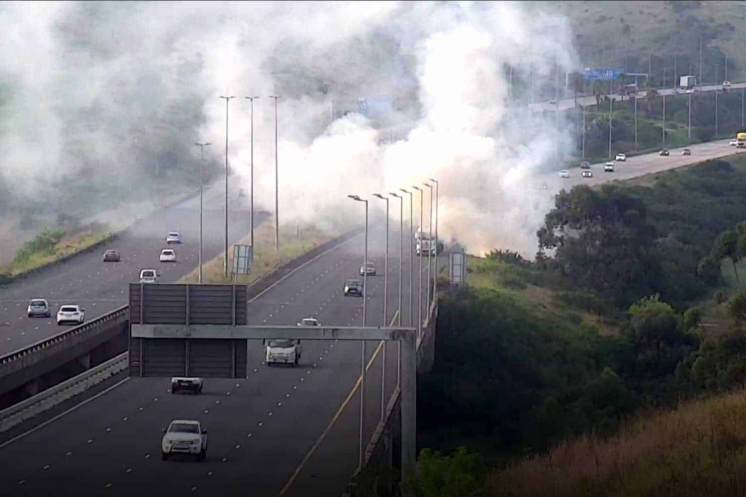 king Shaka international airport fire durban taxi shutdown
