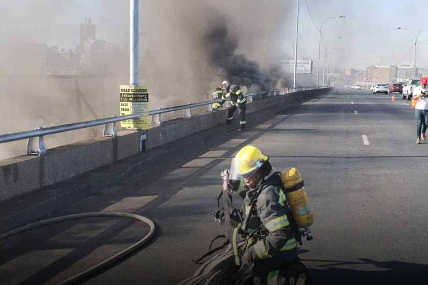 m1 highway fire