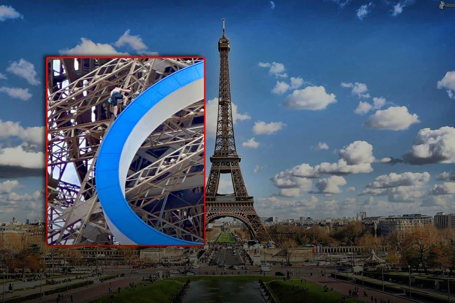 Eiffel Tower Paris olympics closing ceremony