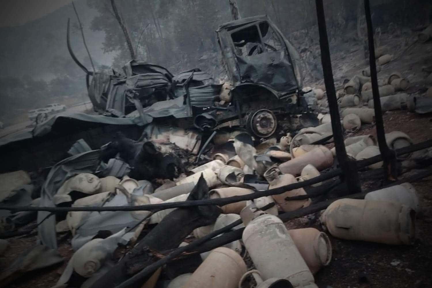 R71 truck explosion