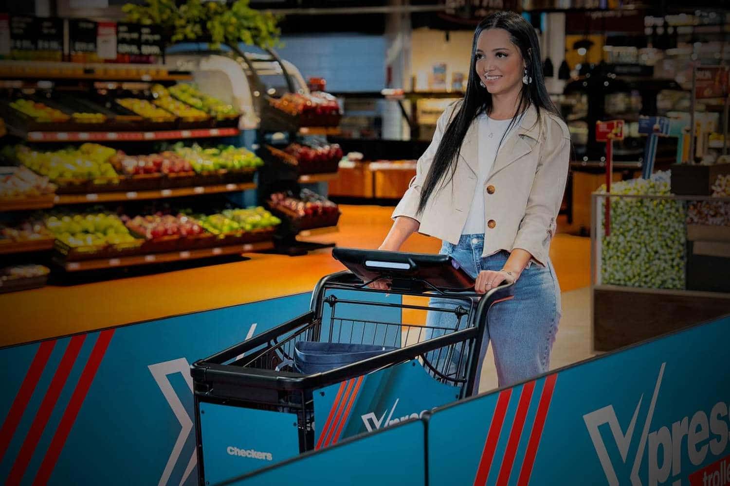 checkers South Africa smart trolley