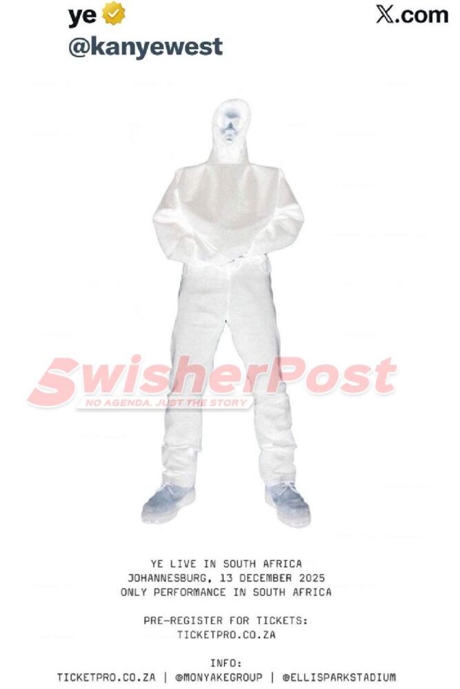 kanye west South Africa poster